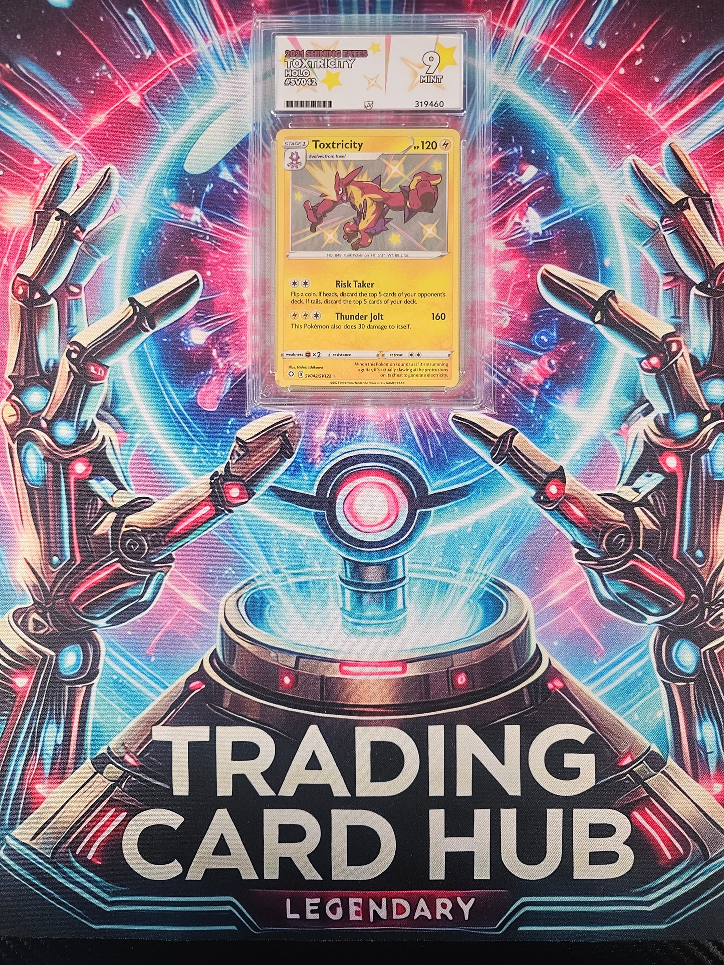 Toxtricity #SV042/SV122 Shining Fates Graded MINT Ace 9