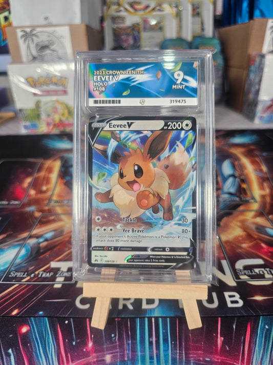 Eevee V #108/159 Crown Zenith Graded MINT Ace 9