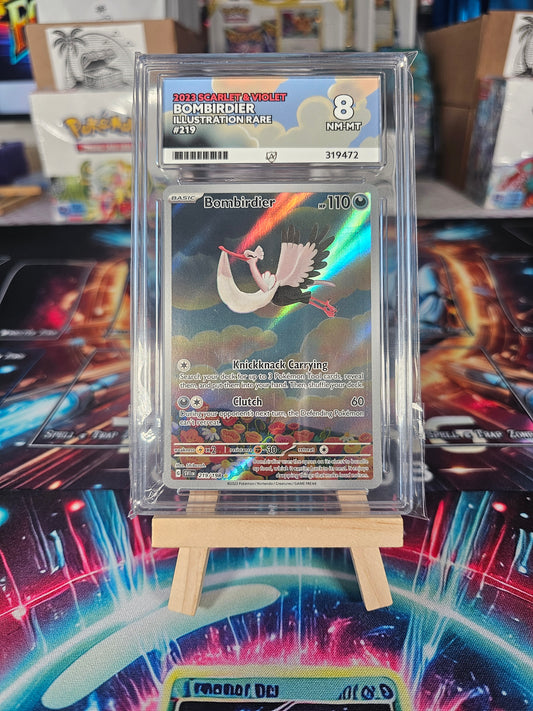 Bombirdier #219/198 Scarlet & Violet Base Set Graded NM-MT Ace 8